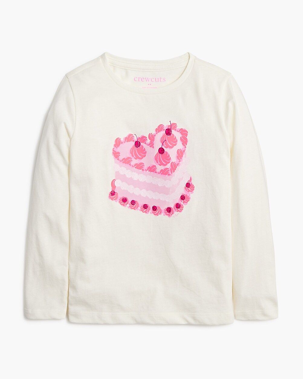 Girls' heart cake graphic tee | J.Crew Factory