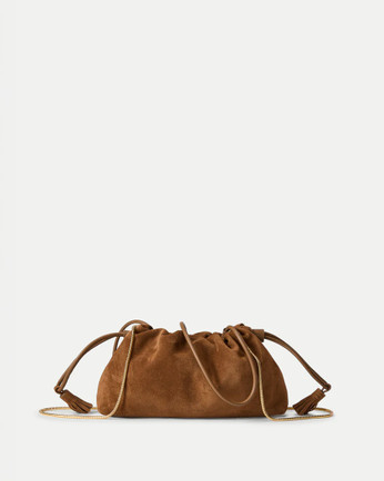 Suede Clutch Bag