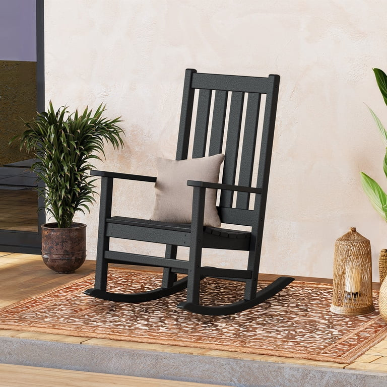 Better Homes & Gardens by POLYWOOD Southlake Outdoor Rocking Chair, All-Weather HDPE, Patio Seat ... | Walmart (US)