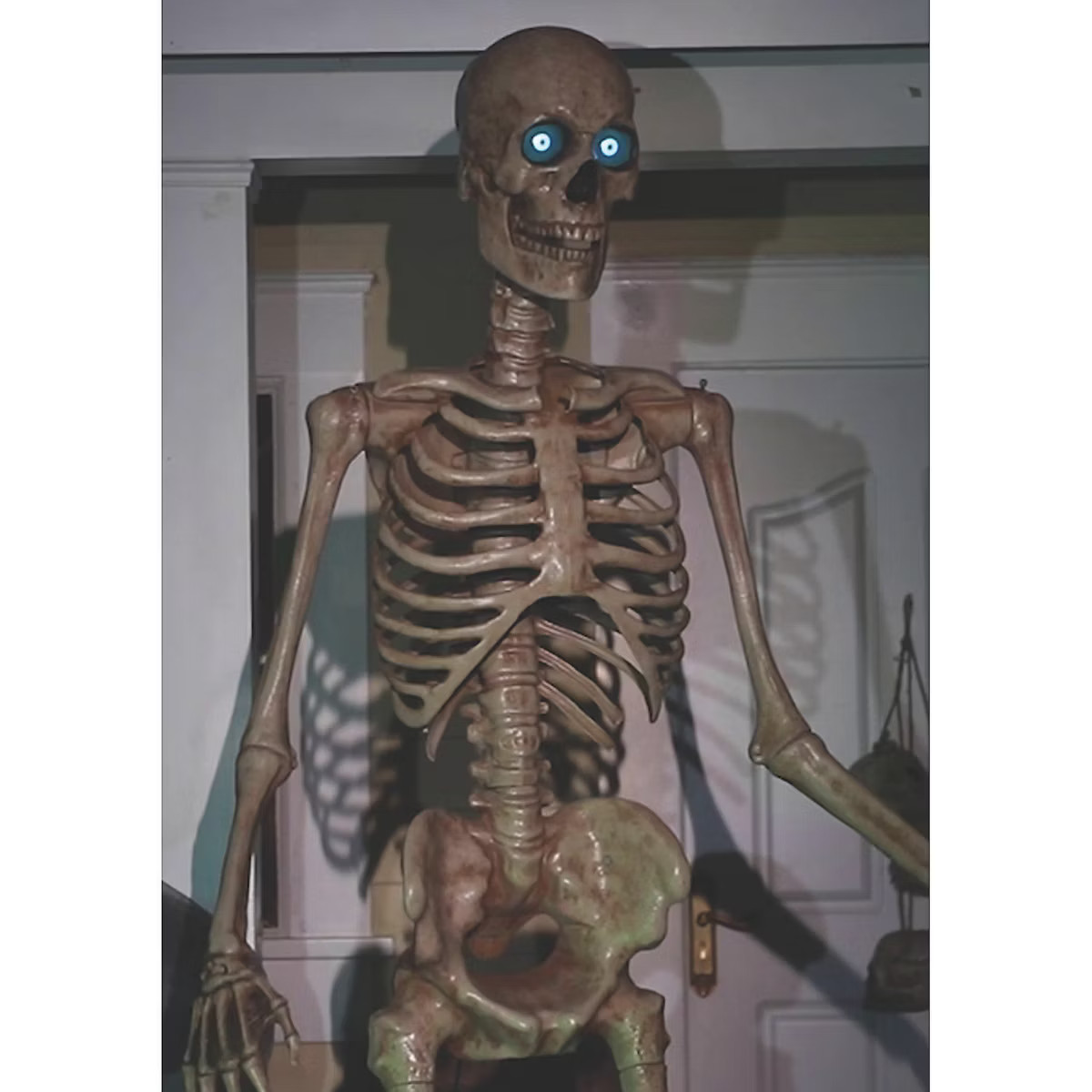 8 Ft. Towering Skeleton with Projection Eyes Halloween Decoration | Target