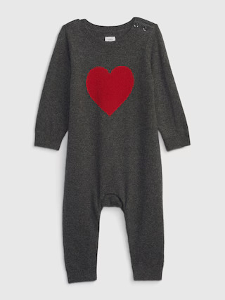 Baby CashSoft Heart One-Piece | Gap (US)