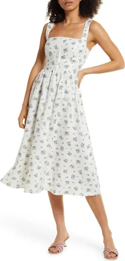 Tagiatelle Floral Linen Dress | Nordstrom