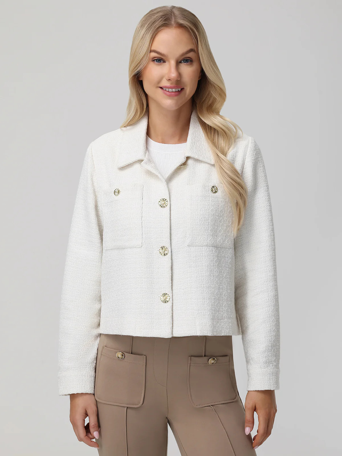 89th & Madison Collared Tweed Jacket | 89th + Madison