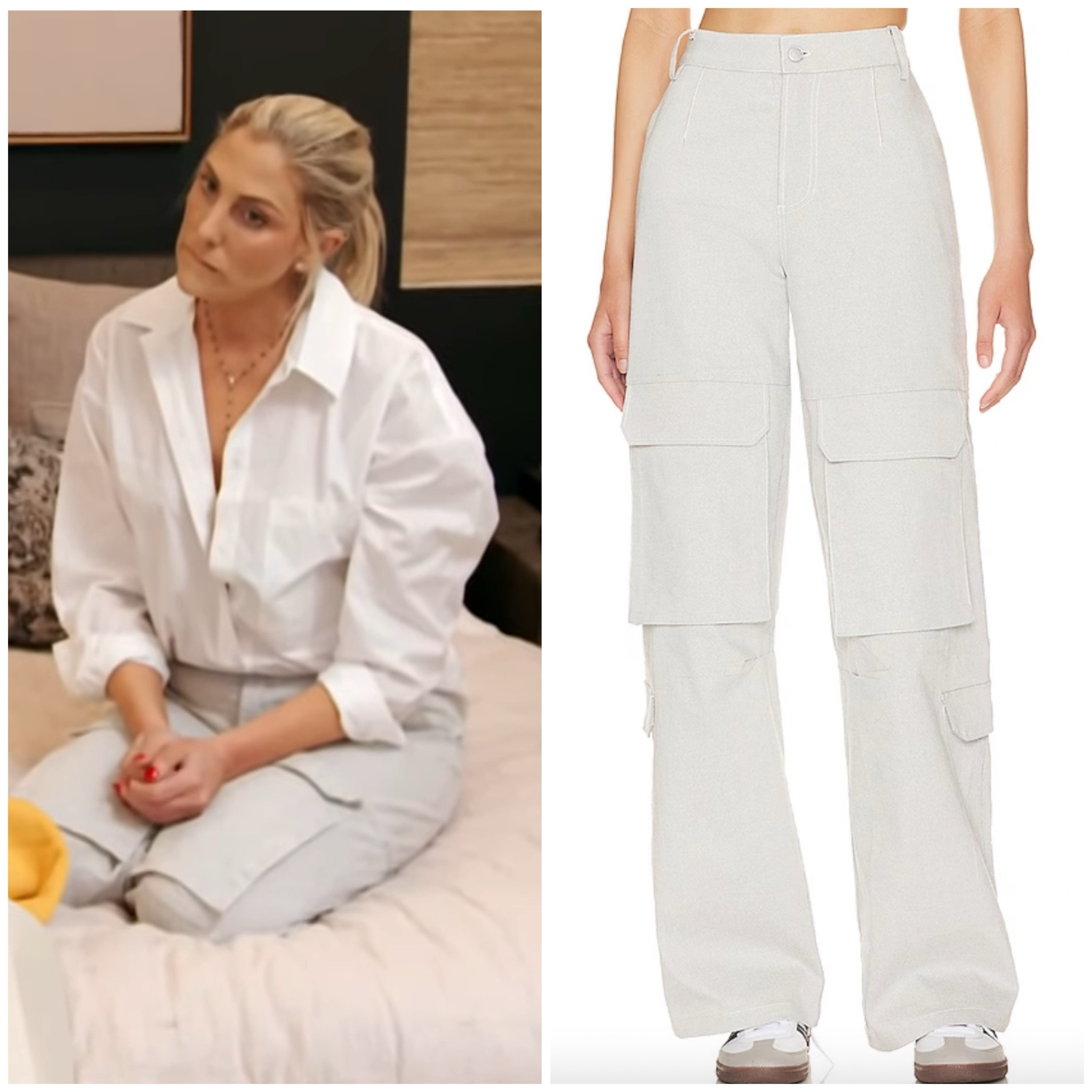 Gina Kirschenheiter’s Light Grey Cargo Pants 