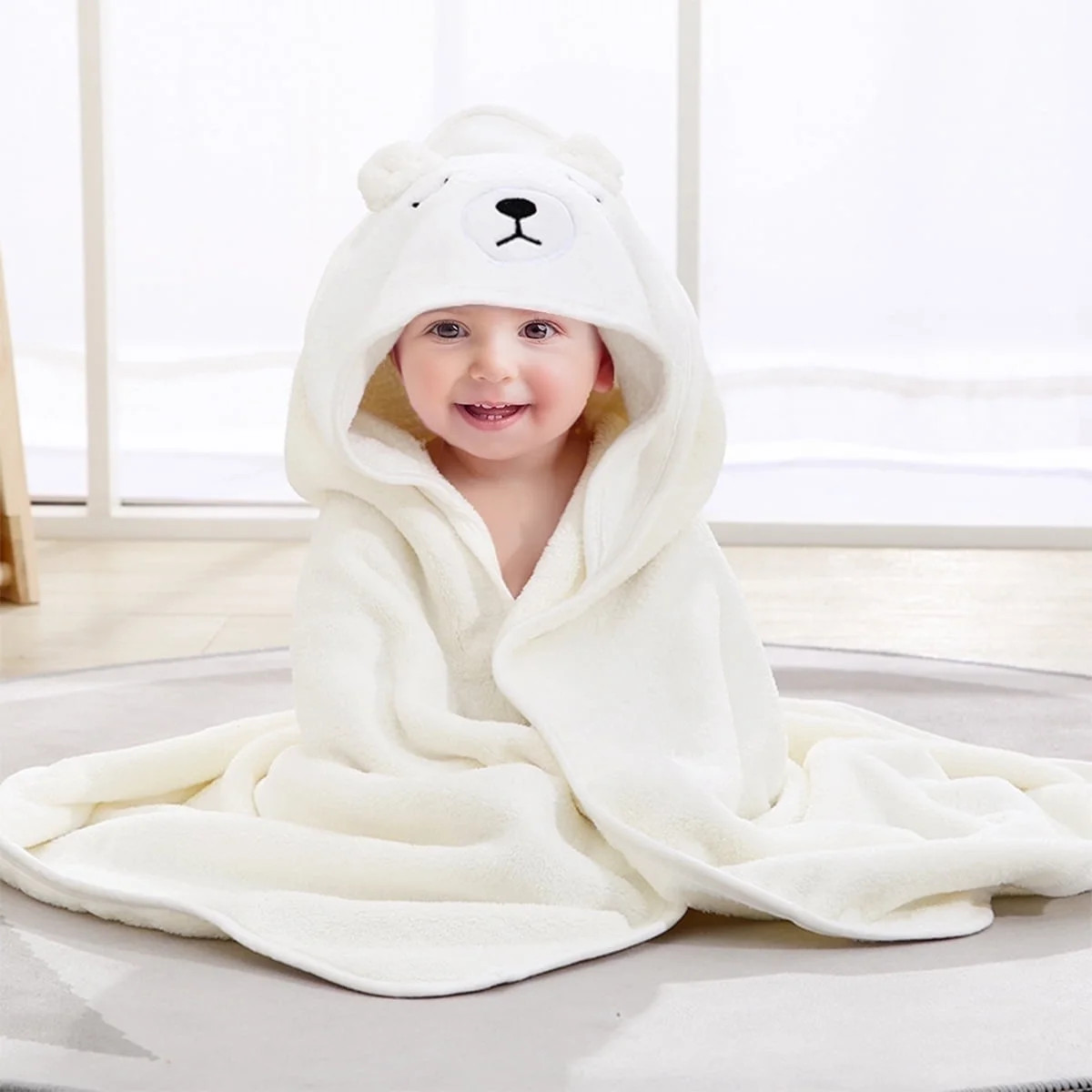 Liyufly Baby Bath Towel, Absorbent Large Hooded Towel for Kids, Newborn, Babie, Toddler, Infant, ... | Walmart (US)