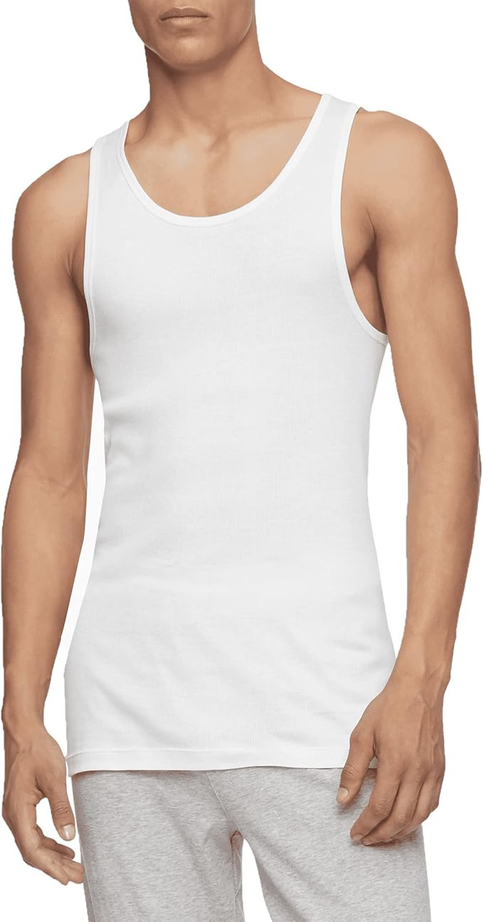 Calvin Klein Men's Cotton Classics 3-Pack Tanks | Amazon (US)