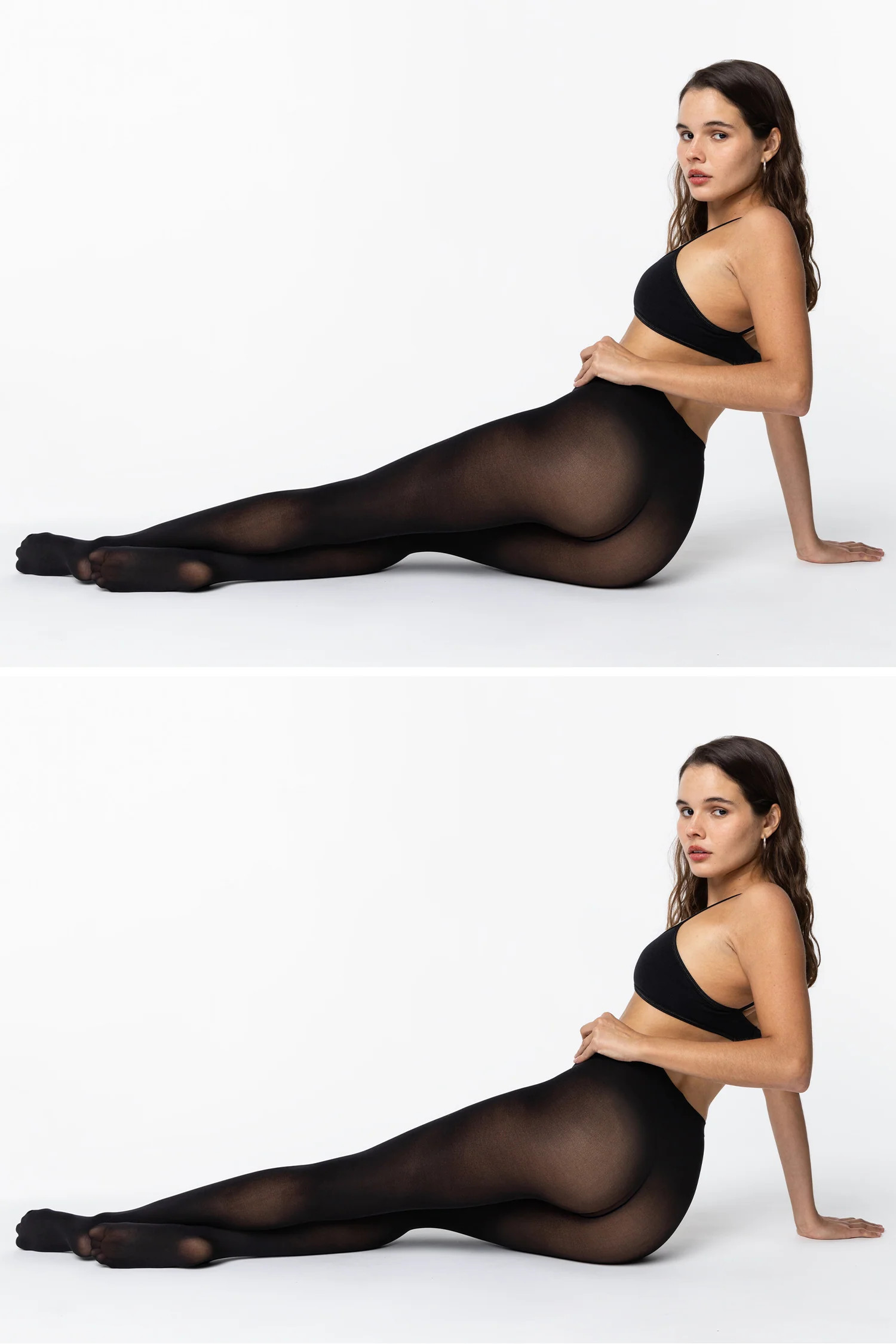 RN040 - 40 Denier Classic Opaque Tights - Black / OS | Los Angeles Apparel