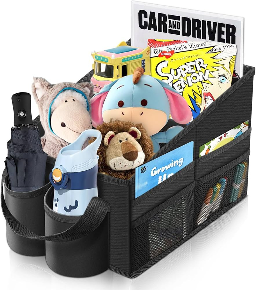 Car Seat Organizer- Car Organizer Console Front/Back,Car Organizers and Storage,Collapsible Passe... | Amazon (US)