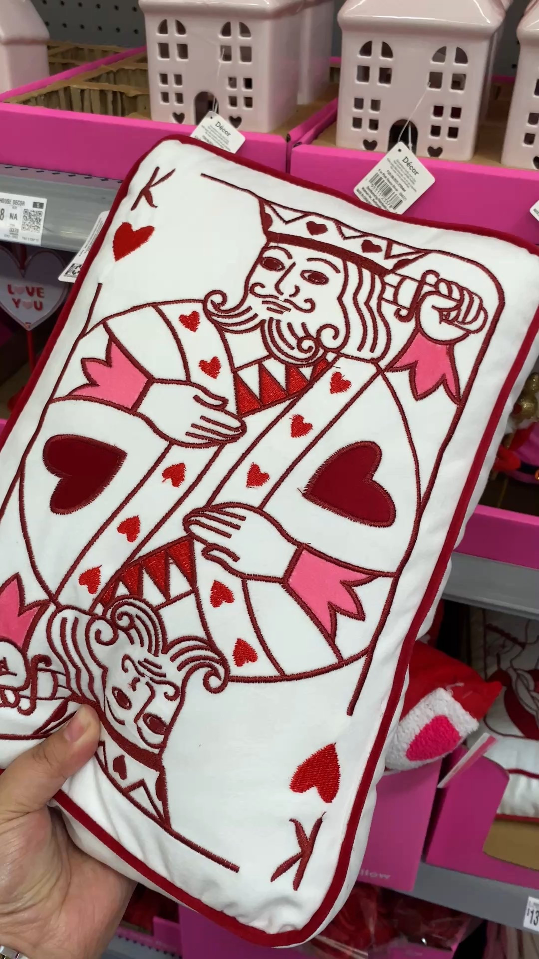 King and queen of hearts pillow. 
Valentine’s Day home decorr

#LTKHome #LTKSeasonal #LTKFindsUnder50