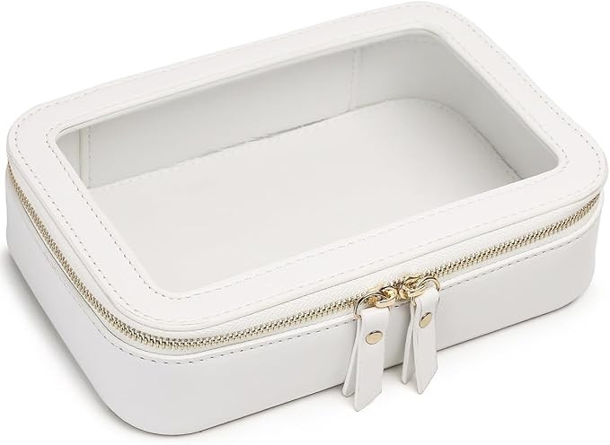 Duolan Clear Makeup Bag,Clear Travel Case, Portable transparent Cosmetic Bag Case,Clear Travel To... | Amazon (US)