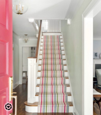 NWT Fruit Stripe Stair Runner Rug 2.5 x 8 Dash Albert Annie Selke - 2 Available | eBay US