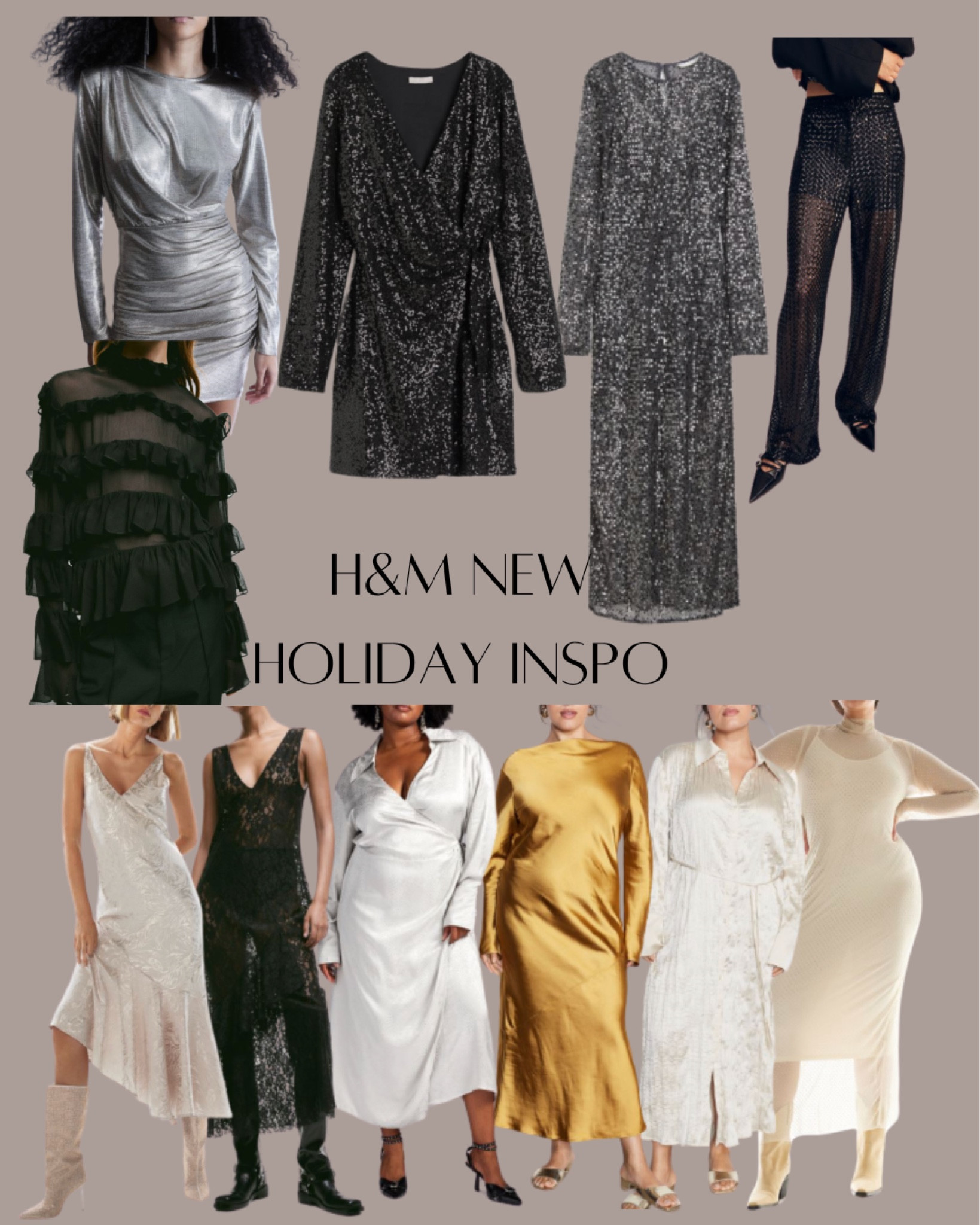 sachin and babi light blue dress Holiday Party Dresses, Outfits HM Winter 2017-2018