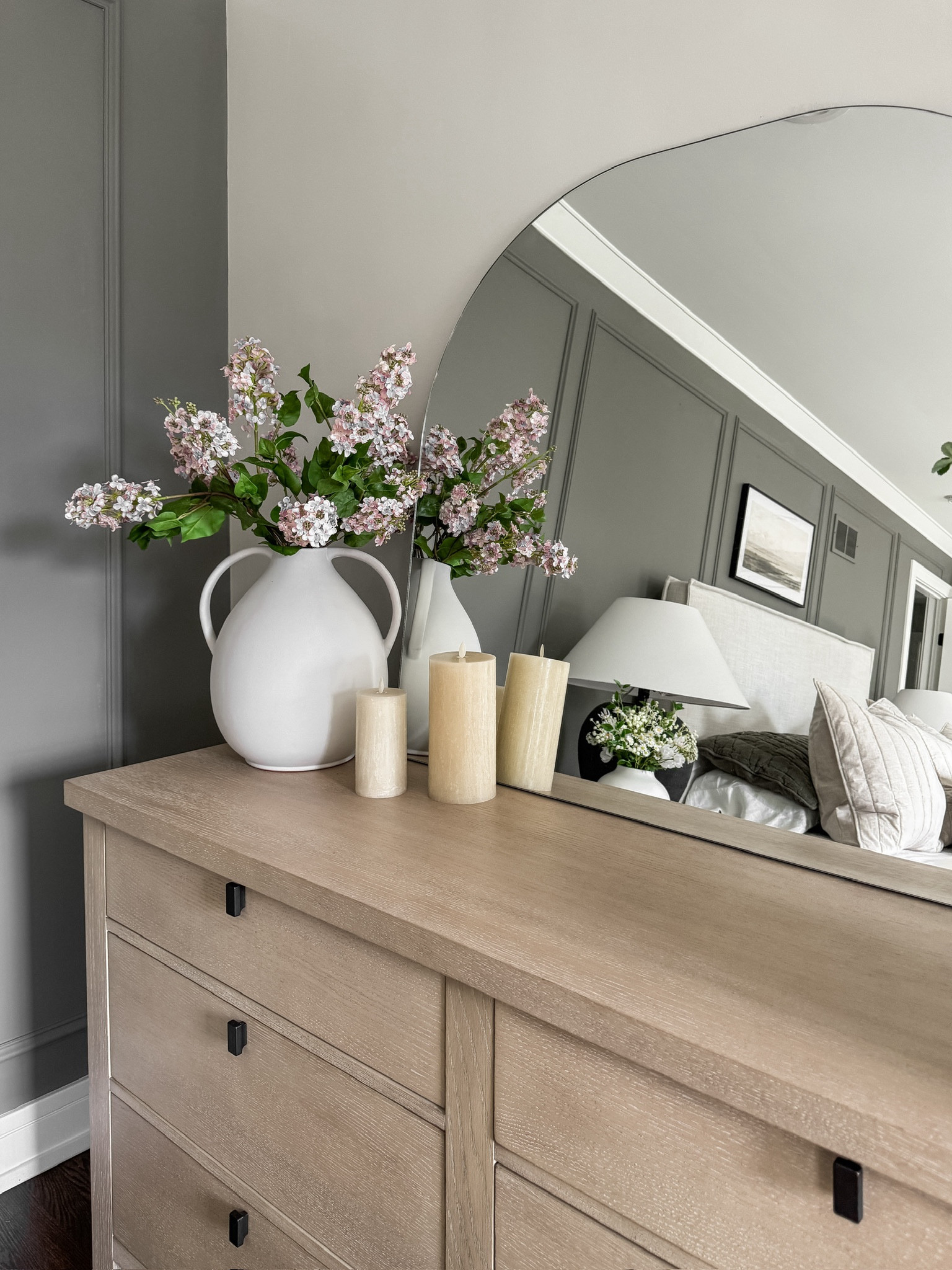 I love our new dresser from Pottery Barn! Can you spot all of the other new additions 👀 these faux lilacs are the perfect addition to our dresser to bring that touch of spring into our home that I’m craving! 

#LTKSeasonal #LTKhome #LTKstyletip