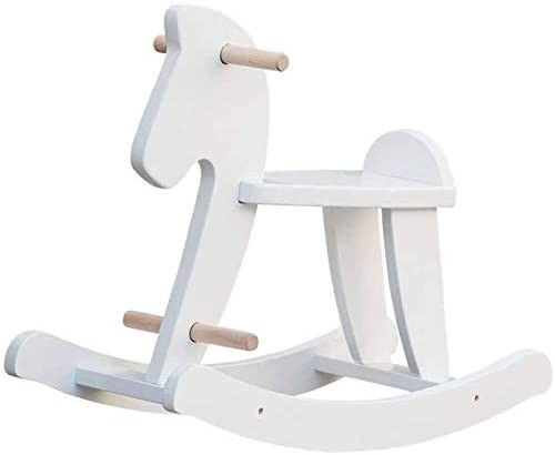 labebe - Wooden Rocking Horse, Baby Wood Ride On Toys for 1-3 Year Old, White Rocker Toy for Kid,... | Amazon (US)
