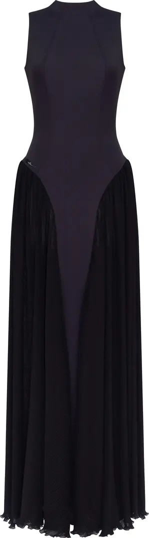 Elegant Mock Neck Maxi Dress | Nordstrom