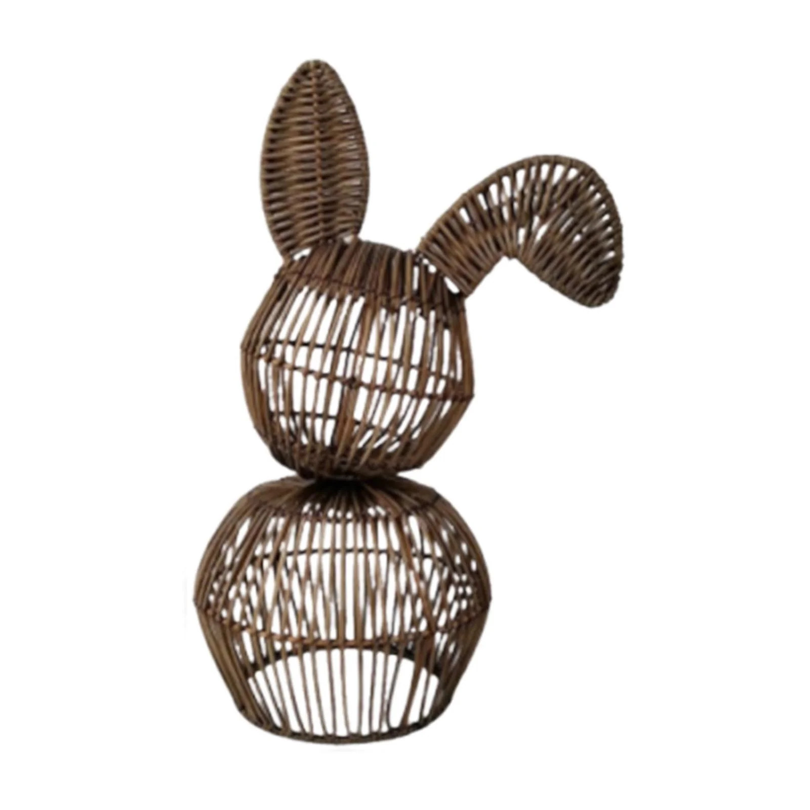 Natural Rattan Hand-Woven Bunny Figure, Easter Woven Basket Pastoral Decor, Spring Home Accent, R... | Walmart (US)