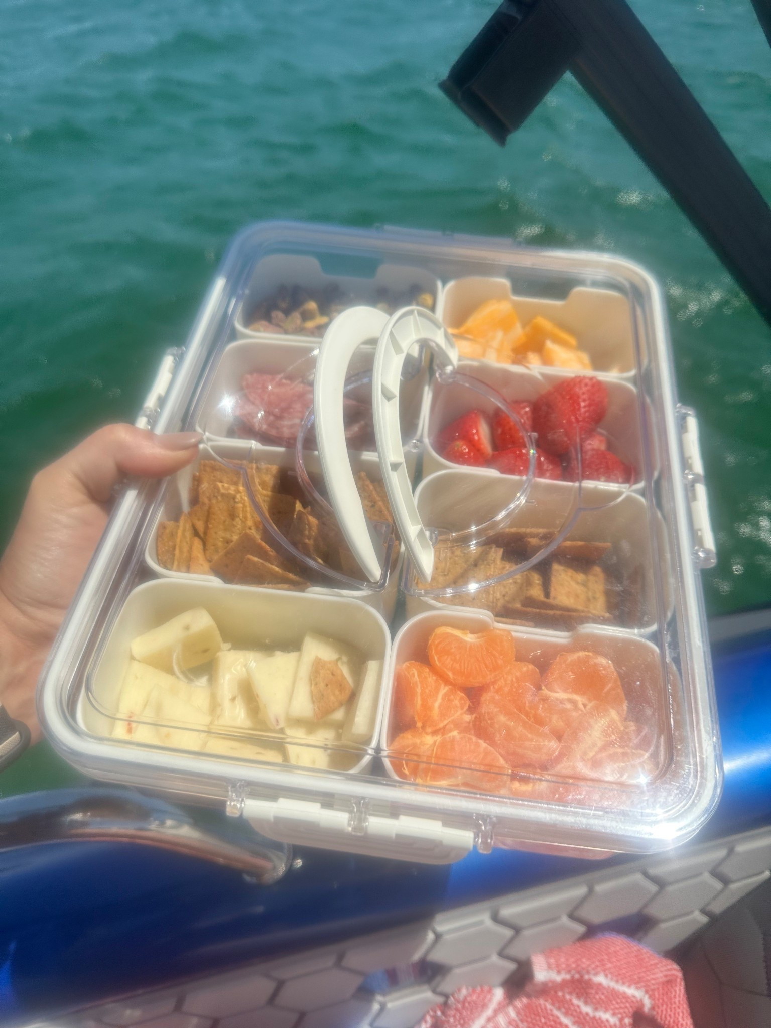 This cute little snack box is perfect for the boat! It’s so convenient and easy to pack up all your favorite snacks for a day out on the water. Everything stays organized, fresh, and ready to grab whenever you need a quick bite.

#LTKSwim #LTKActive