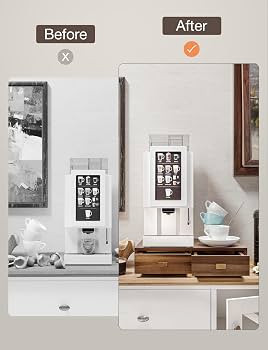 Tinamo Acacia Wood Coffee Pod Storage Drawer for K-cup Holder, Coffee Pod Drawer for Nespresso Po... | Amazon (US)