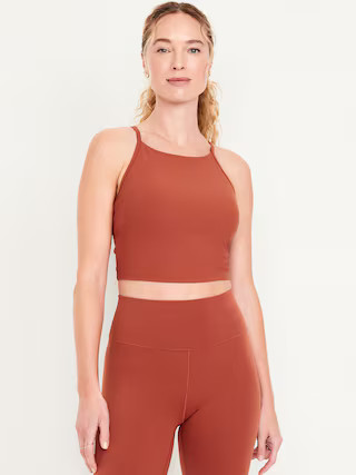 Light Support StudioSmooth Longline Sports Bra | Old Navy (US)