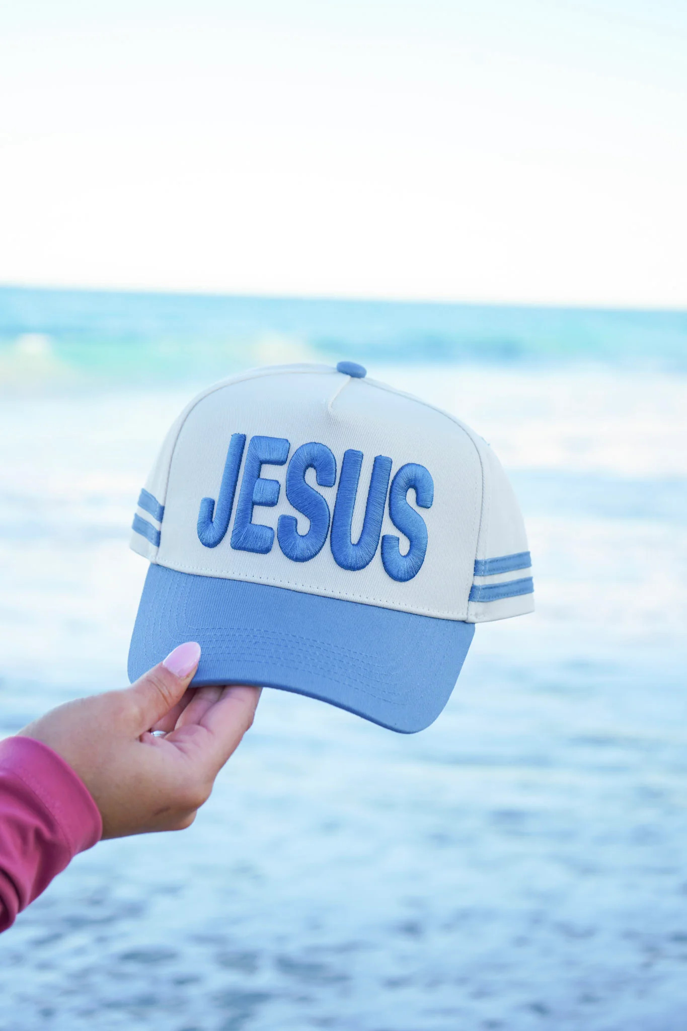 Jesus - Blue Vintage Trucker Hat | KenzKustomz