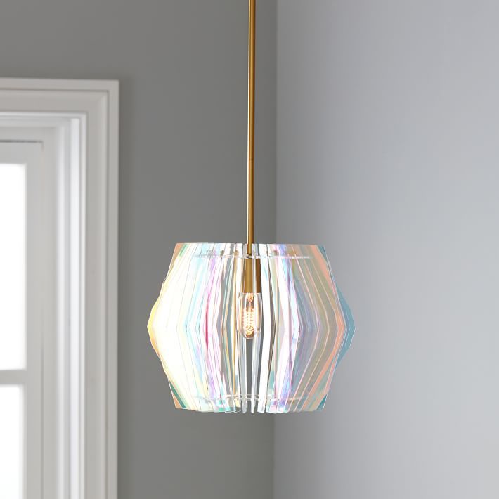 Faceted Iridescent Pendant | Pottery Barn Teen