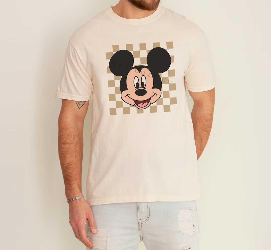 Mens Mickey Comfort Colors Mens Disney Shirt Mens Mickey - Etsy | Etsy (US)