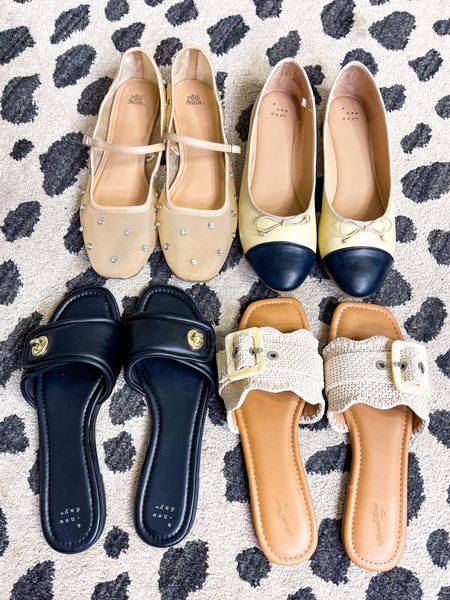 Favorite Target ballet flats and summer sandals! Especially loving these designer look for less mesh ballet flats - $30 instead of $275! These are perfect for neutral outfits, work outfits, and summer outfits. All true to size! 

#LTKOver40 #LTKShoeCrush #LTKFindsUnder100