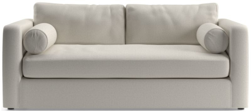 Aris Deep 74" Bench Apartment Sofa + Reviews | Crate & Barrel | Crate & Barrel
