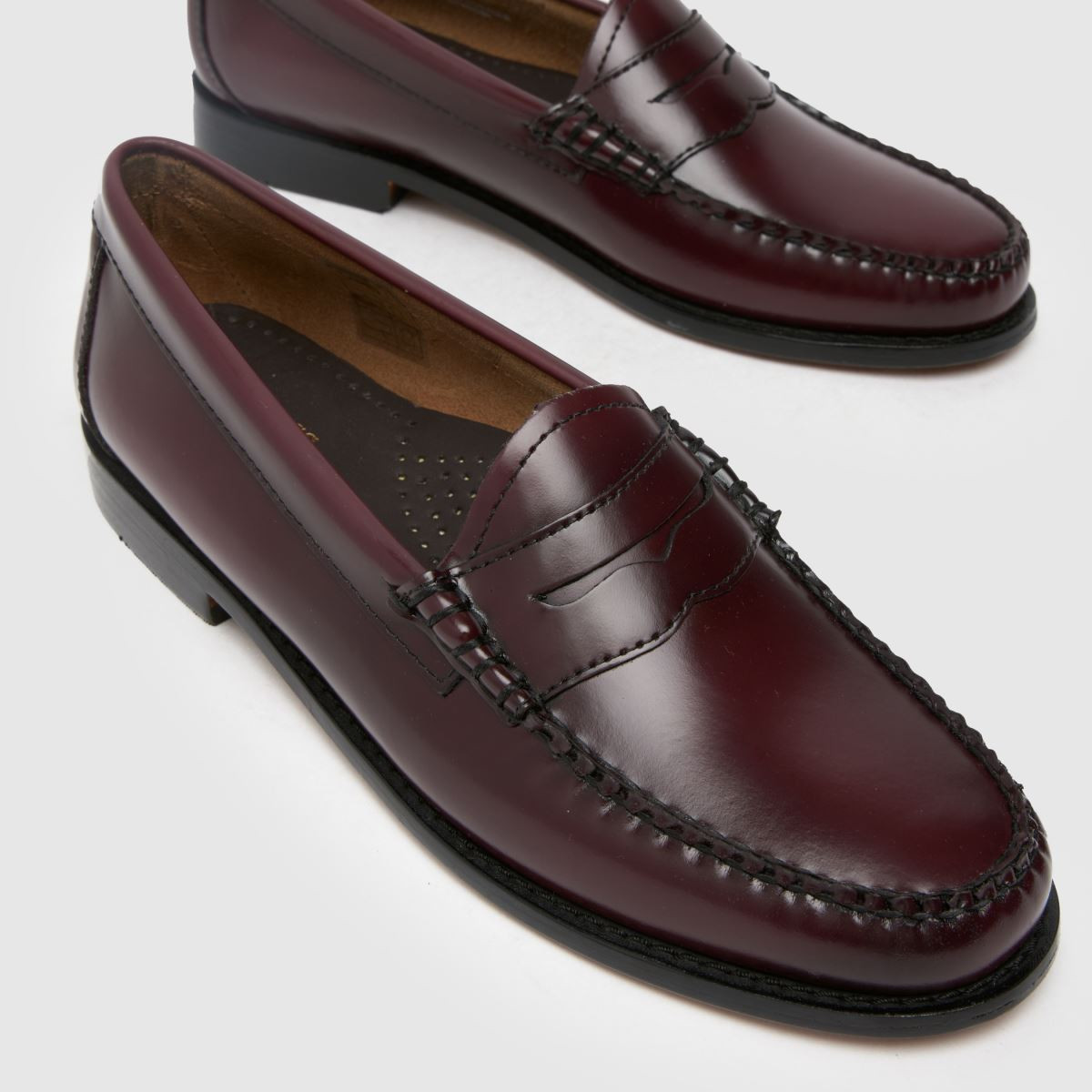 Womens Burgundy G.H. BASS Easy Weejuns Penny Loafer Flat Shoes | schuh | Schuh