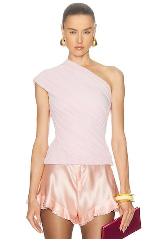 Ronny Kobo Camina Top in Pink | FWRD 