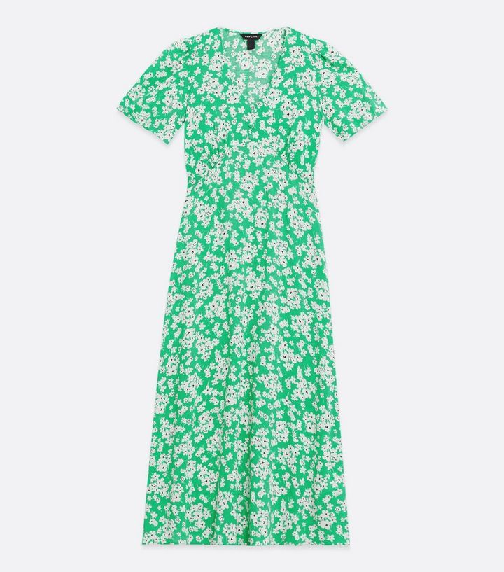 Green Floral Empire Midi Dress
						
						Add to Saved Items
						Remove from Saved Items | New Look (UK)