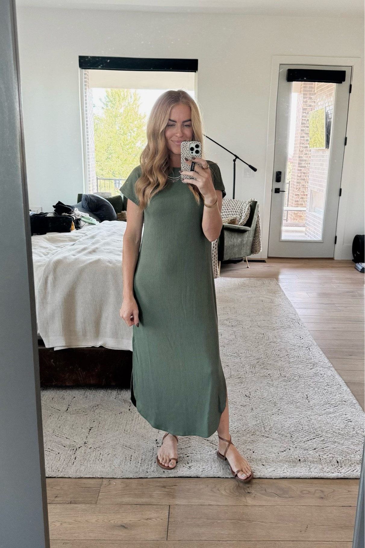 This fabric is heavenly! Such a good color + perfect for summer.. then you can layer for fall! @walmart @tkees