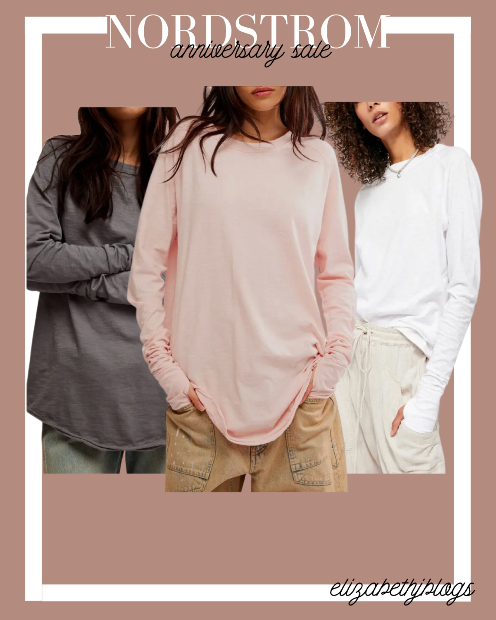 Long sleeve t shirt. Tunic. Free people 