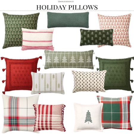 Holiday Throw Pillows | Christmas throw pillows | Christmas pillows | holiday pillows | winter pillows | Christmas decor | holiday decor | Target | kirklands 

#LTKunder50 #LTKHoliday #LTKhome