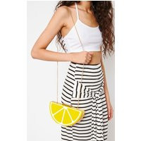 Lorian Lemon Clutch | PrettyLittleThing US