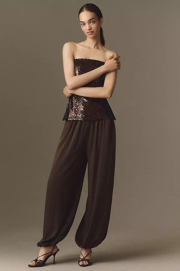 Nikola Satin Balloon Pants | Anthropologie (US)
