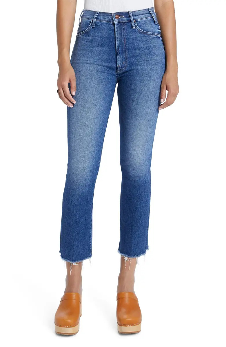 MOTHER The Hustler Frayed Ankle Bootcut Jeans (Satisfaction Guaranteed) | Nordstrom | Nordstrom