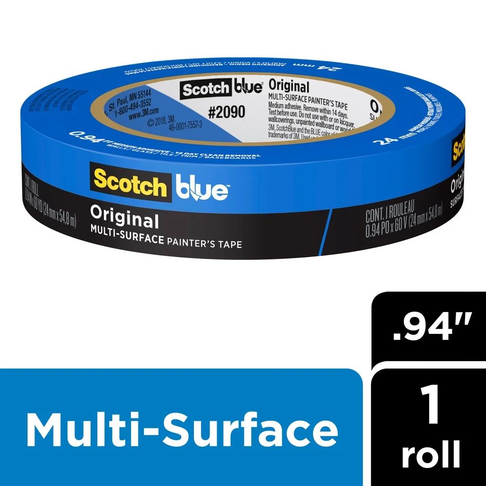 ScotchBlue Original Painter's Tape, 0.94 in x 60 yd, 1 Roll - Walmart.com | Walmart (US)