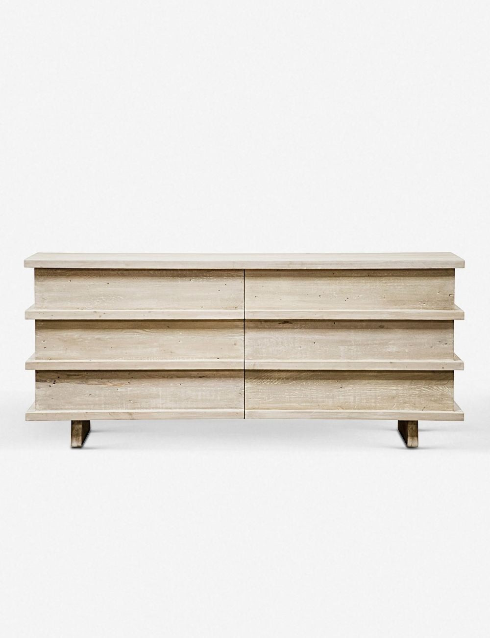 Corliss 6-Drawer Dresser, White Wash | Lulu and Georgia 