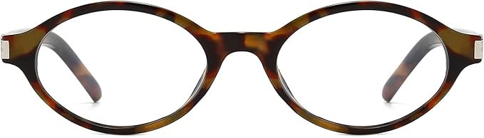 YAMEIZE Retro Oval Blue Light Blocking Glasses for Women Men Small Anti Blue Light Eyeglasses 90S... | Amazon (UK)