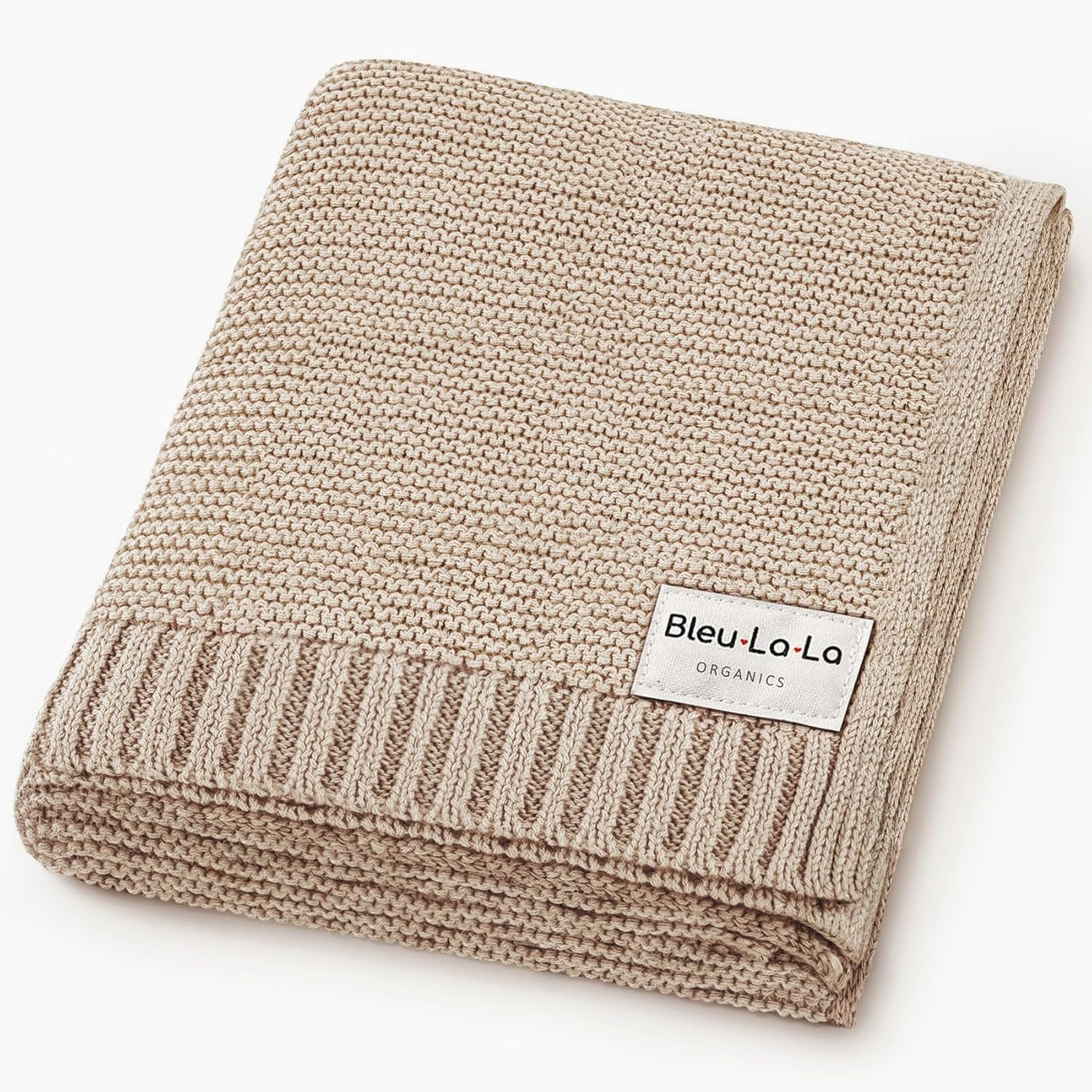 100% Organic Cotton Heritage Knit Textured Baby Quilt Blanket – Signature Heritage Knit, Soft Breathable Newborn Baby Blanket (Heritage - Oatmeal) | Amazon (US)