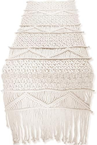 SnugLife Macrame Table Runner (86" X 13") Long | Boho Table Runner | Wedding Table Decor | Vintag... | Amazon (US)