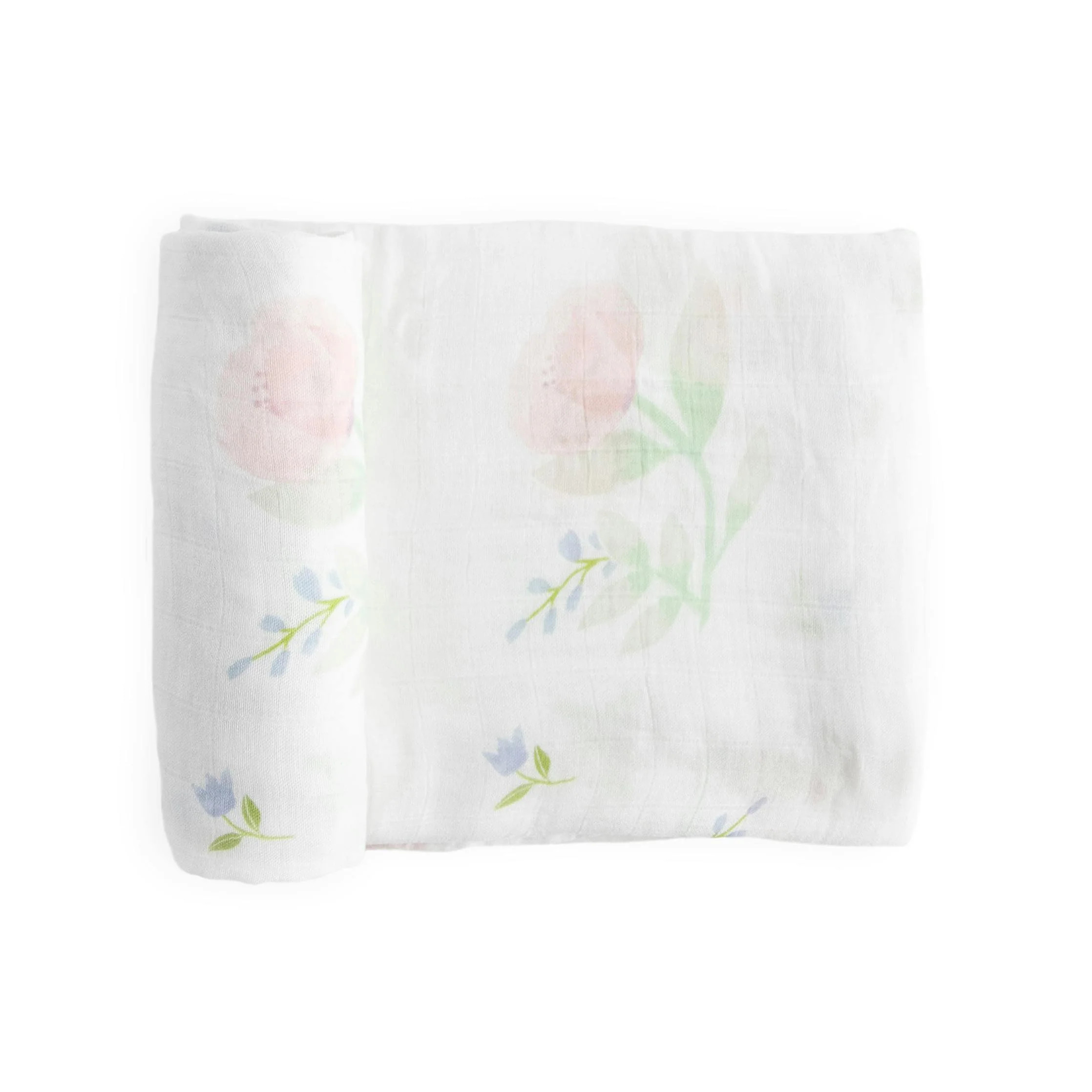 Deluxe Muslin Swaddle Blanket - Pink Peony | Maisonette
