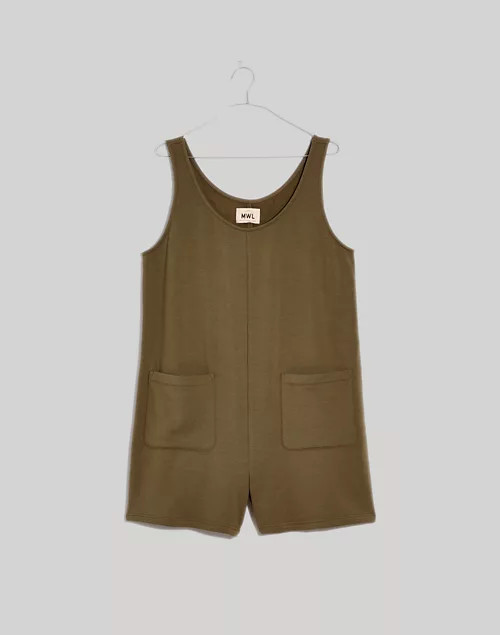 MWL Superbrushed Pull-On Romper | Madewell