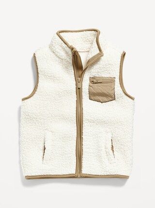 Sherpa Zip Vest for Toddler Boys | Old Navy (CA)
