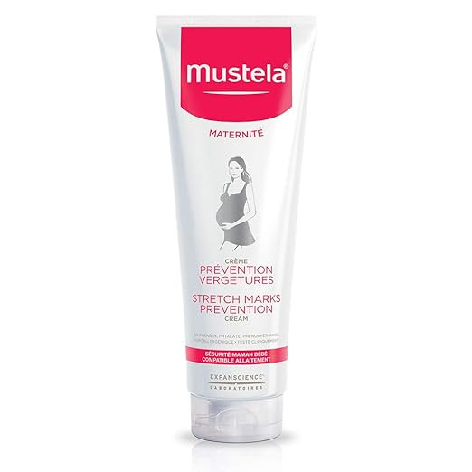 Mustela Stretch Marks Prevention Cream, for Pregnancy, with Natural Avocado Peptides, Lightly Fra... | Amazon (US)