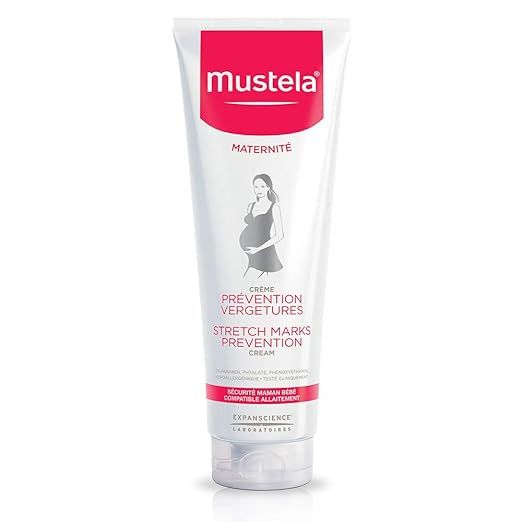 Mustela Stretch Marks Prevention Cream, for Pregnancy, with Natural Avocado Peptides, Lightly Fra... | Amazon (US)