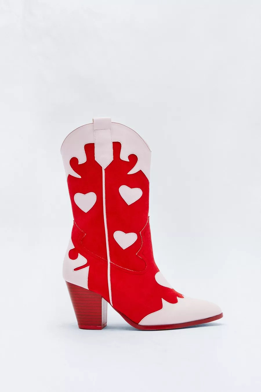 Heart Trim Contrast Western Boot | Nasty Gal (US)