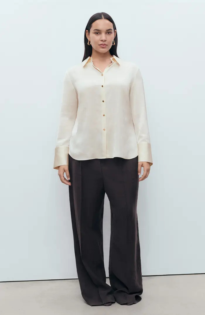 Flowy Satin Shirt | Nordstrom