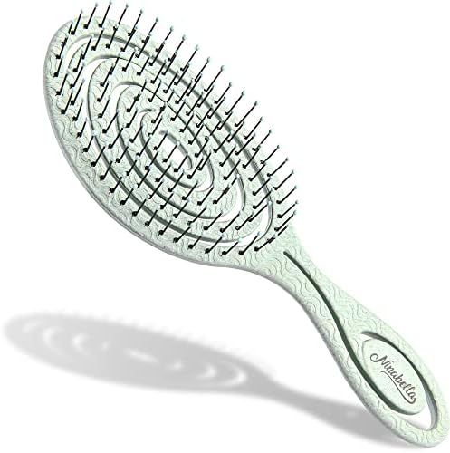 Ninabella Bio Haarbürste ohne Ziepen für Damen, Herren & Kinder - Entwirrbürste auch für Lock... | Amazon (DE)